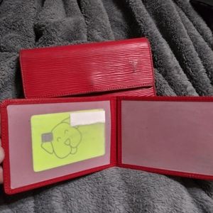 Louis Vuitton Epi Wallet w/ card holder